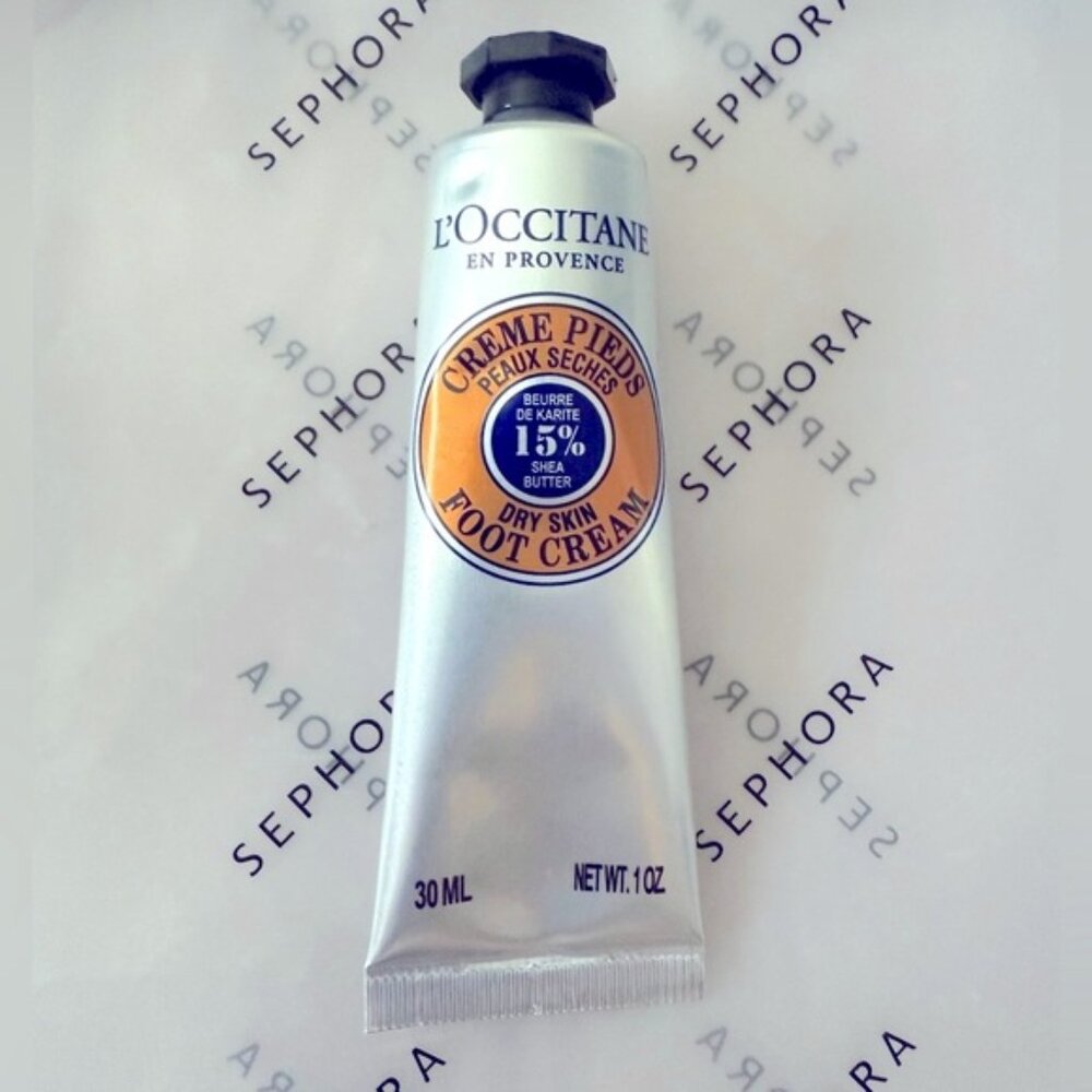 FINAL  PRICE LOccitane Silver Foot Cream for Dry Skin 15ml